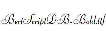 BertScriptDB-Bold.ttf