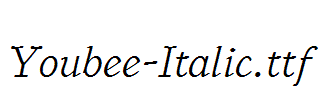 Youbee-Italic.ttf