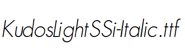 KudosLightSSi-Italic.ttf