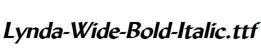 Lynda-Wide-Bold-Italic.ttf