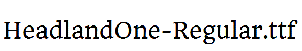 HeadlandOne-Regular.ttf