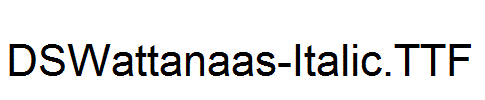 DSWattanaas-Italic.ttf