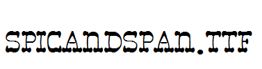 Spicandspan.ttf