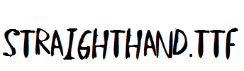 StraightHand.ttf