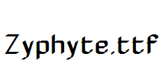 Zyphyte.ttf