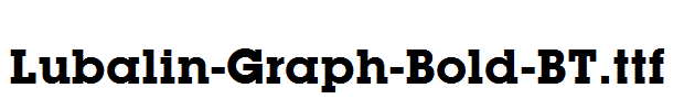 Lubalin-Graph-Bold-BT.ttf