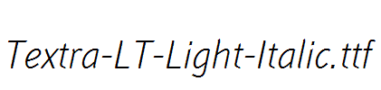 Textra-LT-Light-Italic.ttf