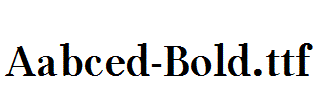 Aabced-Bold.ttf