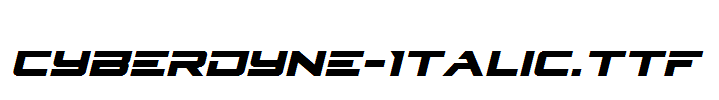 Cyberdyne-Italic.ttf