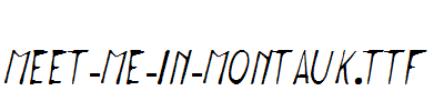 Meet-me-in-Montauk.ttf