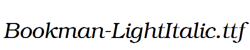 Bookman-LightItalic.ttf