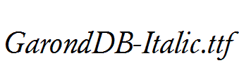 GarondDB-Italic.ttf