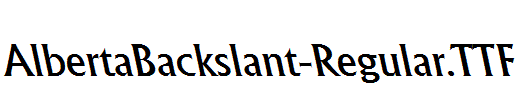 AlbertaBackslant-Regular.ttf