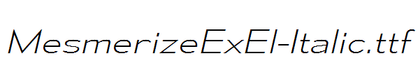 MesmerizeExEl-Italic.ttf