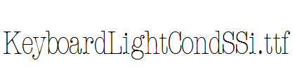 KeyboardLightCondSSi.ttf