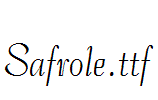 Safrole.ttf