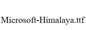 Microsoft-Himalaya.ttf