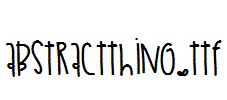 AbstractThing.ttf