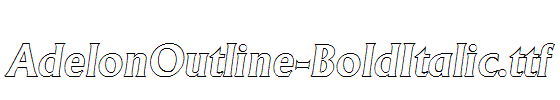 AdelonOutline-BoldItalic.ttf