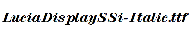 LuciaDisplaySSi-Italic.ttf