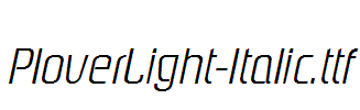 PloverLight-Italic.ttf