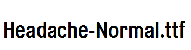 Headache-Normal.ttf