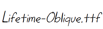 Lifetime-Oblique.ttf