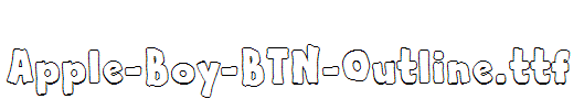 Apple-Boy-BTN-Outline.ttf