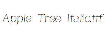 Apple-Tree-Italic.ttf