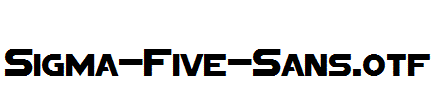 Sigma-Five-Sans.otf