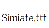 Simiate.ttf