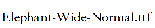 Elephant-Wide-Normal.ttf