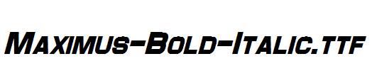 Maximus-Bold-Italic.ttf