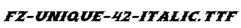 FZ-UNIQUE-42-ITALIC.ttf