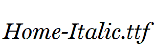 Home-Italic.ttf