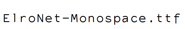 ElroNet-Monospace.ttf