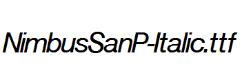 NimbusSanP-Italic.ttf