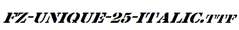 FZ-UNIQUE-25-ITALIC.ttf