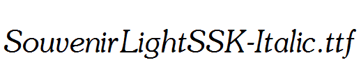 SouvenirLightSSK-Italic.ttf