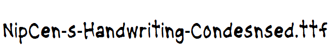 NipCen-s-Handwriting-Condesnsed.ttf