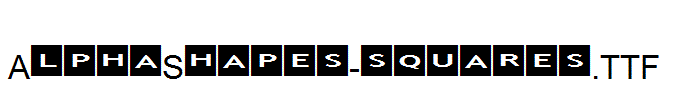 AlphaShapes-squares.ttf