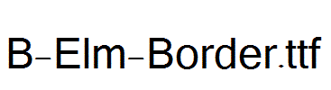 B-Elm-Border.ttf