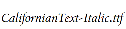 CalifornianText-Italic.ttf