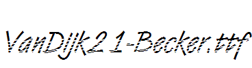 VanDijk21-Becker.ttf