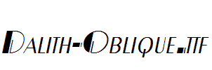 Dalith-Oblique.ttf