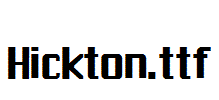 Hickton.ttf