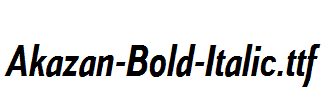 Akazan-Bold-Italic.ttf