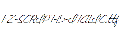 FZ-SCRIPT-15-ITALIC.ttf