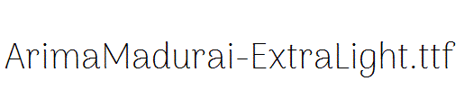 ArimaMadurai-ExtraLight.ttf