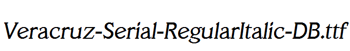 Veracruz-Serial-RegularItalic-DB.ttf